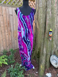 Image 1 of Medium bustle back maxi dress