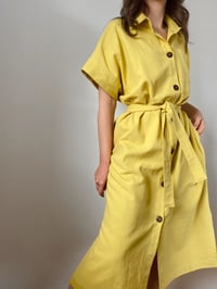 Image 2 of 3in1 Linen Blend Dress - Golden Light