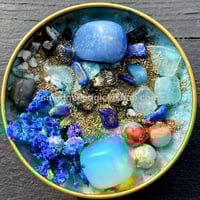 Image 1 of "Blue Goddess Energy" Intention Candles - Women Empowerment