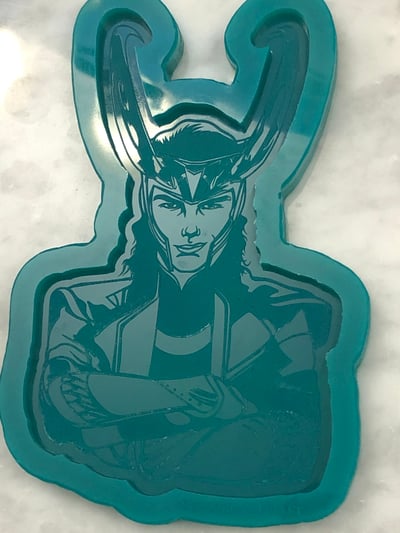 Image of Loki Norse God of Mischief and Fire Silicone Mold