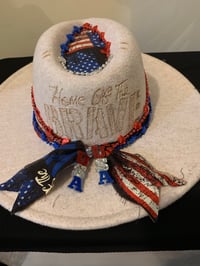 Image 2 of 4th Of July Fedora Wide Brim Hat