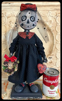 Image 3 of Widow MERRY WIDDER folk art doll creepy gothic