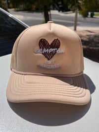 COMPTON ISN’T DANGEROUS- TAN TRUCKER HAT