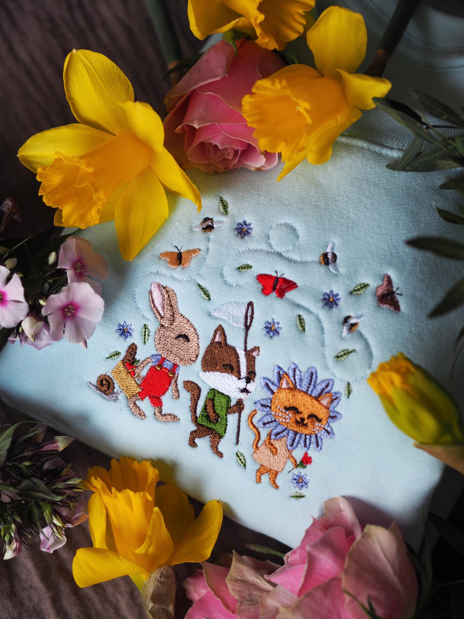 Image of A Year Of Adventures - Spring Edition - Pastel Blue Sweater