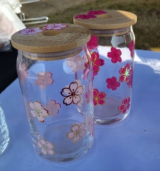 Light Sakura glass