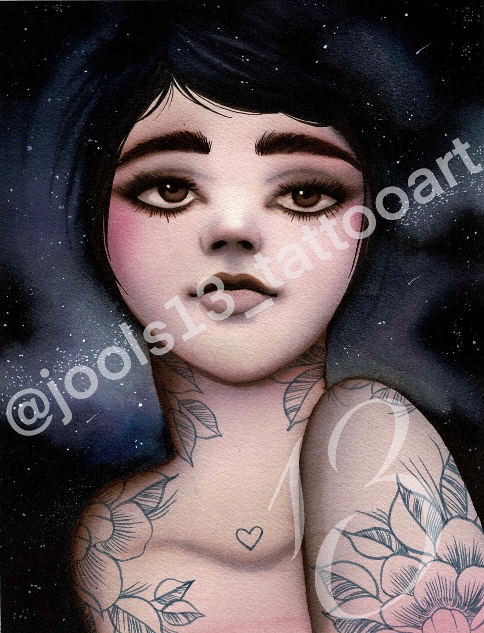 Artprint "Galaxy Girl" by Jools