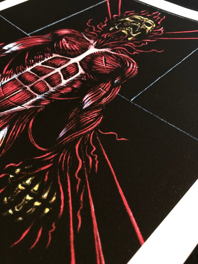 "Man//Machine" print