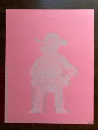 Image 3 of 'Larry Tadpole' blockprints