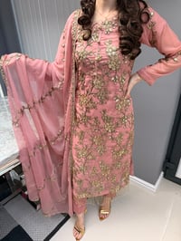 Image 6 of Dusky pink chiffon