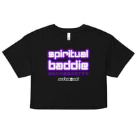 Image 3 of Ladies Spiritual Baddie Crop Top (💜Purp Logo)