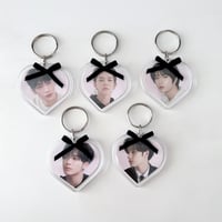 Image 3 of kpop heart keychains