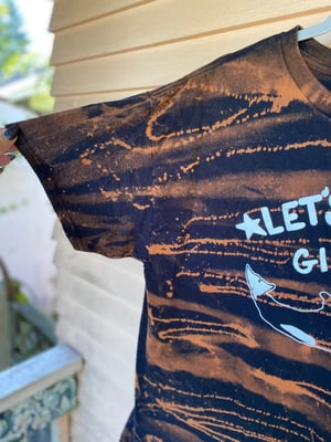 Image of XL Lets Go Girls Orca Bleach Dye Shirt 1