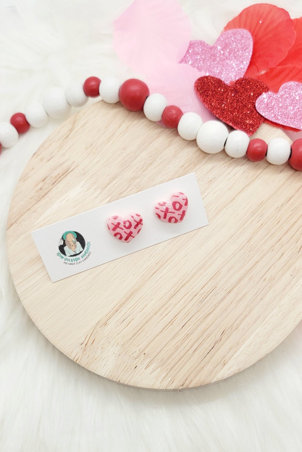 Image of XO Chunky Heart Studs