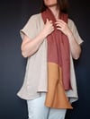 Fulard de lli bicolor