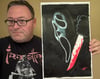 FAME: Wes Craven Scream Homage original comic cover art