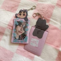 Black Cat Bubble Photocard Holder