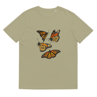 Image 5 of Unisex Organic Cotton Monarch Butterfly T-Shirt