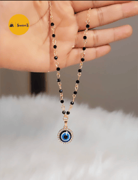 Image 1 of Bina_Evileye Pendant Necklace in Hydrocrystal Beads Chain