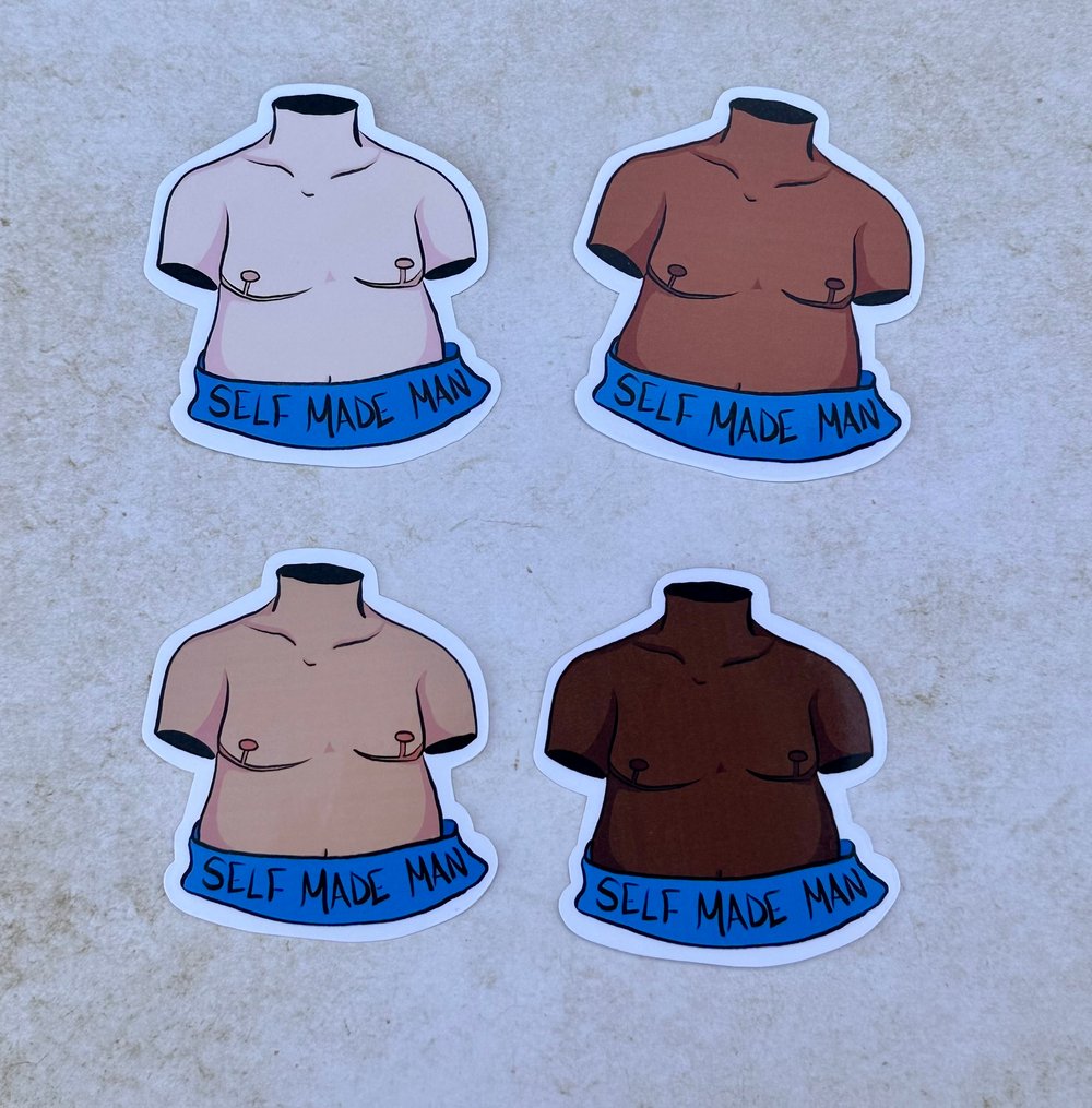 Self Made Man Stickers