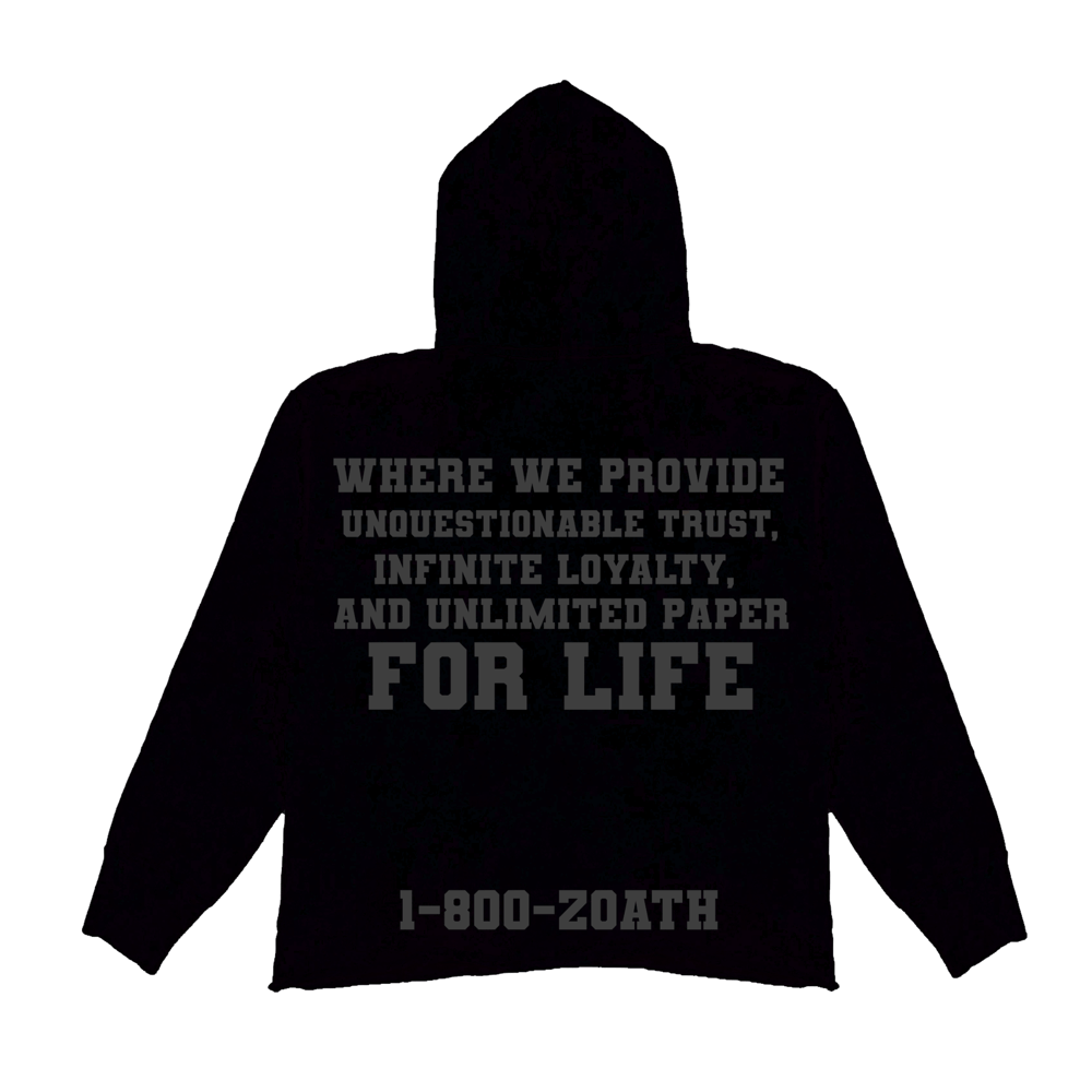 1-800-ZOATH Hoodie (Black)