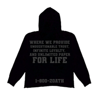 Image 2 of 1-800-ZOATH Hoodie (Black)