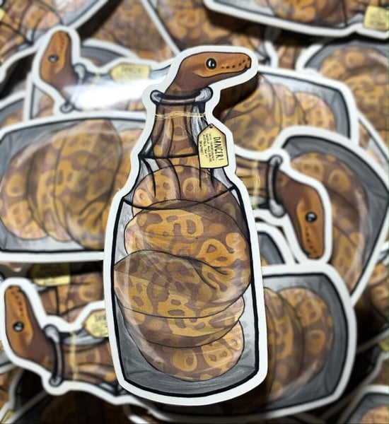 Image of Bottle of Cute Sticker