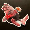 Carl Weezer With My Feet Sticker