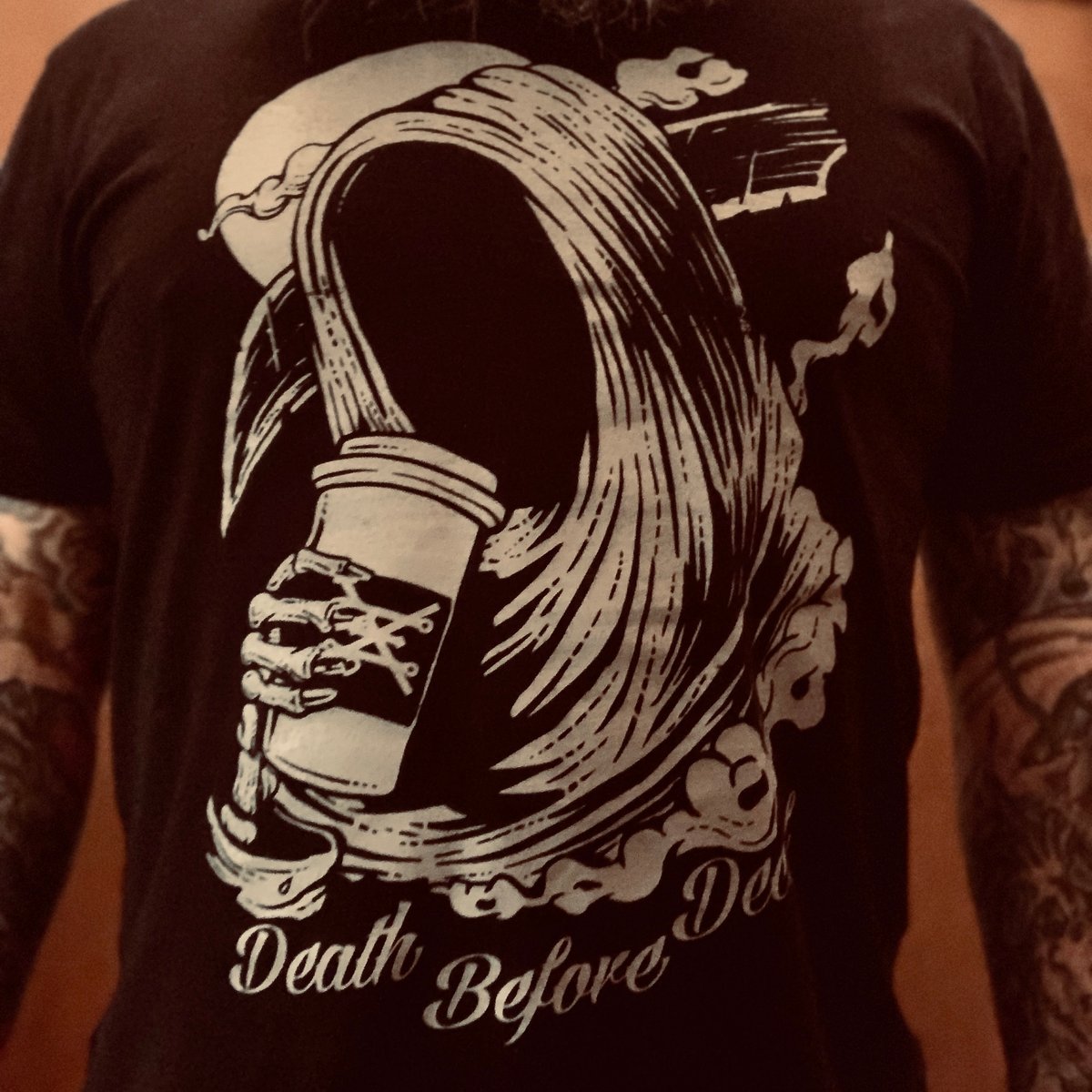 DEATH BEFORE DECAF T-SHIRT