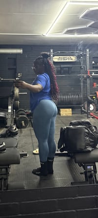 Image 4 of Elevate High Waist Leggings- Blue 