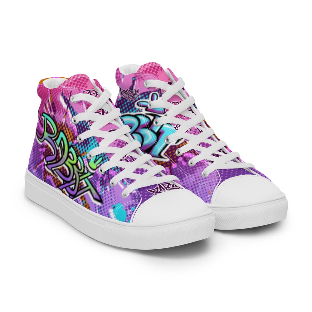 WOMEN'S - Delinquent Bunny -  high top canvas shoes