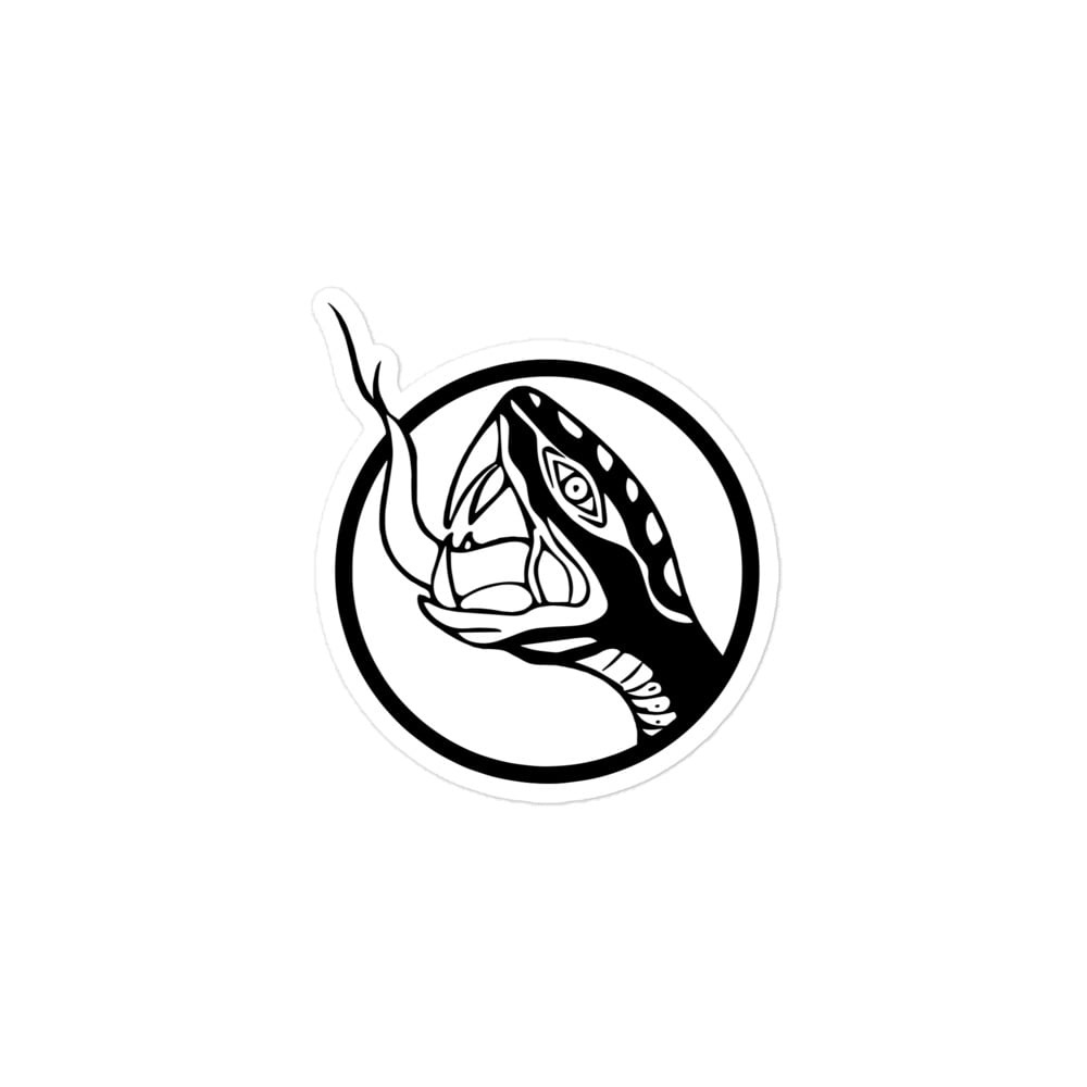 Image of Snake Sticker Black