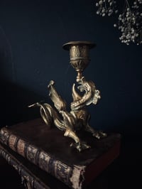 Image 3 of Magnifique bougeoir chimère, bronze massif. Époque Napoléon III