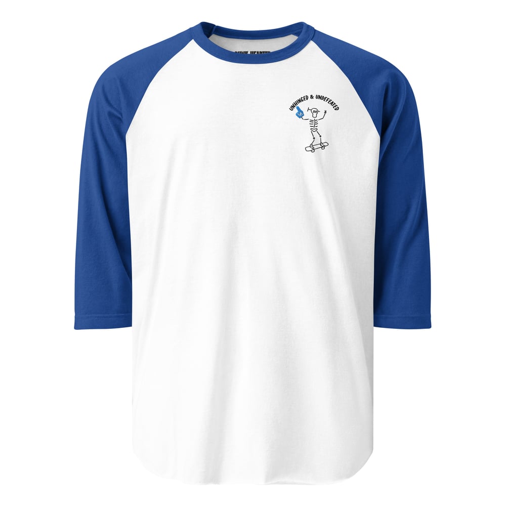 Image of UNHINGED & UNDEFEATED 3/4 Sleeve Raglan Tee