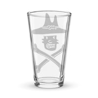 Image 2 of Doug Allen's STEVEN Skull Pint Glass