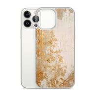 Image 19 of White and Gold Tattered Texture Goth Lolita Kawaii Baroque Clear Case for iPhone®