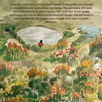 Image 2 of Botanical Watercolour Workshop Saturday 21 June 2:30pm-4:30pm 2025