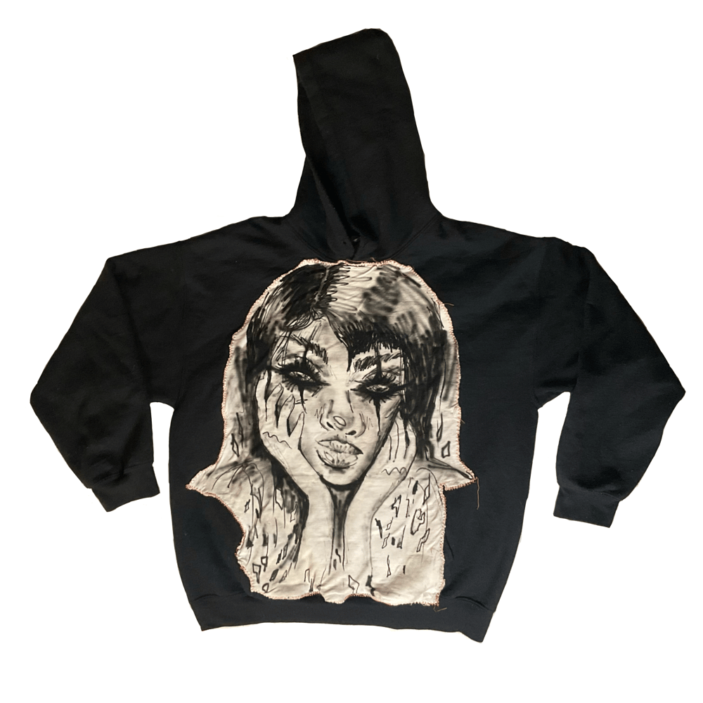 Image of .: gaze :. cut + sew 1/1 hoodie 