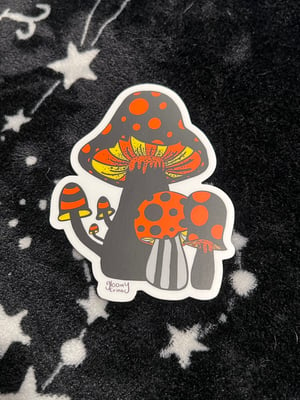 Halloween Mushroom Vinyl Sticker