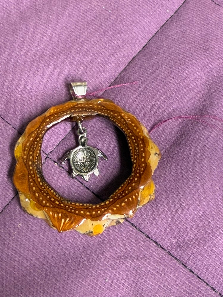 Image of Turtle Pinecone Charm | Handmade PNW Resin Jewelry | #120