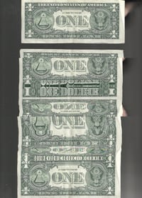 “Dollar bill (back)” 8.5x11 inch signed print 