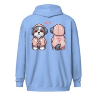 Image 3 of Love Dog Gooddarlin Unisex heavy blend zip hoodie