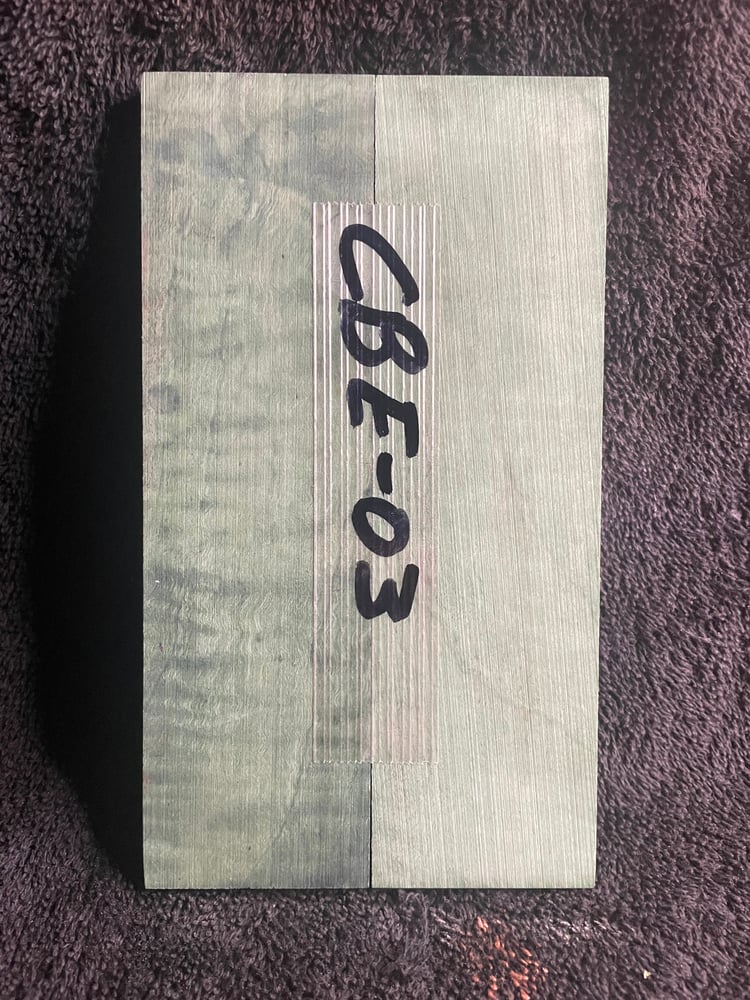 Image of Curly Box Elder Knife Scales CBE-03 