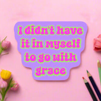 Image 1 of Go With Grace Sticker