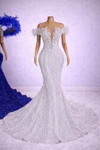 Image 1 of Mermaid Pearl Prom Dress