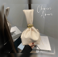 Diamond Wrist Bag - Cream 