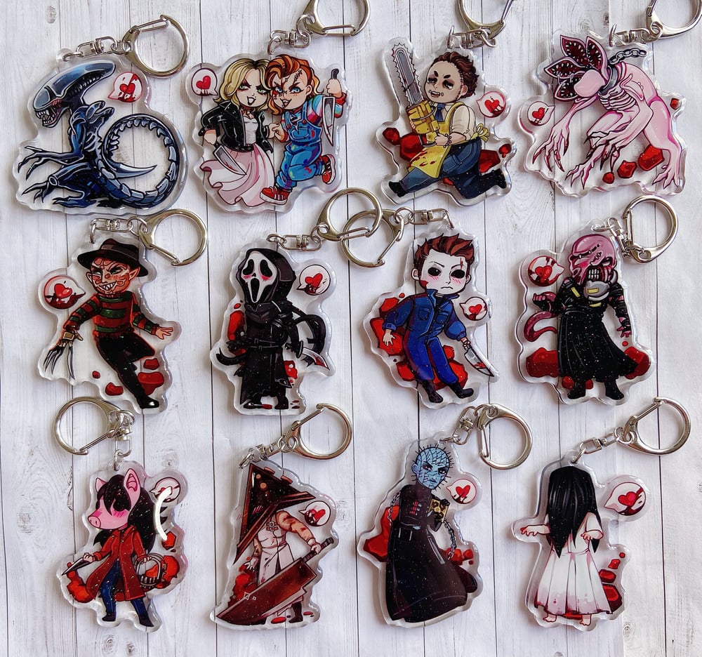 DBD Killers Keychain Charms