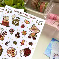 Image 3 of Cozy Autumn Forest Sticker Sheet