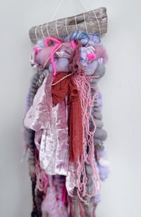 Image 7 of Pink & Purple Fiber Art Pack | Weaving, Earrings & Embroidery Set