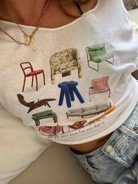 Image 5 of begin again- vintage chairs shirt ( taylor swift ) 