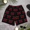 Red and Black Logo Shorts
